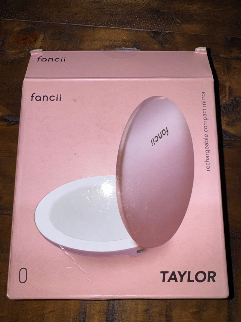 fancii Taylor Rechargeable Compact Mirror in Rose Gold